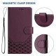 For Samsung Galaxy S24+ 5G Honeycomb Embossing RFID Leather Phone Case(Violet)