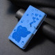 For Samsung Galaxy S24+ 5G Cartoon Elephant Embossed Leather Phone Case(Blue)