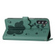 For Samsung Galaxy S24+ 5G Cartoon Elephant Embossed Leather Phone Case(Green)