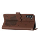 For Samsung Galaxy S24+ 5G Cartoon Elephant Embossed Leather Phone Case(Brown)