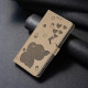 For Samsung Galaxy S24+ 5G Cartoon Elephant Embossed Leather Phone Case(Khaki)