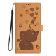 For Samsung Galaxy S24+ 5G Cartoon Elephant Embossed Leather Phone Case(Yellow)