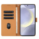 For Samsung Galaxy S24+ 5G Cartoon Elephant Embossed Leather Phone Case(Yellow)