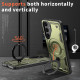For Samsung Galaxy S24+ 5G PC Hybrid TPU Armor MagSafe Ring Holder Phone Case(Olive Green)
