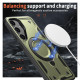 For Samsung Galaxy S24+ 5G PC Hybrid TPU Armor MagSafe Ring Holder Phone Case(Olive Green)