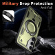 For Samsung Galaxy S24+ 5G PC Hybrid TPU Armor MagSafe Ring Holder Phone Case(Olive Green)