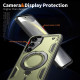 For Samsung Galaxy S24+ 5G PC Hybrid TPU Armor MagSafe Ring Holder Phone Case(Olive Green)