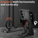 For Samsung Galaxy S24+ 5G PC Hybrid TPU Armor MagSafe Ring Holder Phone Case(Black)
