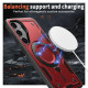 For Samsung Galaxy S24+ 5G PC Hybrid TPU Armor MagSafe Ring Holder Phone Case(Red)