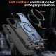 For Samsung Galaxy S24+ 5G PC Hybrid TPU Armor MagSafe Ring Holder Phone Case(Blue)