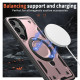 For Samsung Galaxy S24+ 5G PC Hybrid TPU Armor MagSafe Ring Holder Phone Case(Rose Gold)
