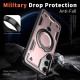 For Samsung Galaxy S24+ 5G PC Hybrid TPU Armor MagSafe Ring Holder Phone Case(Rose Gold)