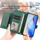 For Samsung Galaxy S24+ 5G Multi-Card Slots Zipper Wallet Leather Phone Case(Green)