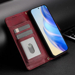 For Samsung Galaxy S24+ 5G Multi-Card Slots Zipper Wallet Leather Phone Case(Dark Red)