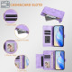For Samsung Galaxy S24+ 5G Multi-Card Slots Zipper Wallet Leather Phone Case(Purple)