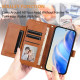 For Samsung Galaxy S24+ 5G Multi-Card Slots Zipper Wallet Leather Phone Case(Brown)