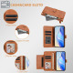 For Samsung Galaxy S24+ 5G Multi-Card Slots Zipper Wallet Leather Phone Case(Brown)