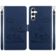 For Samsung Galaxy S24+ 5G Cute Cats RFID Leather Phone Case(Blue)
