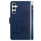 For Samsung Galaxy S24+ 5G Cute Cats RFID Leather Phone Case(Blue)