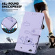 For Samsung Galaxy S23 5G Cute Cats RFID Leather Phone Case(Purple)