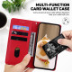 For Samsung Galaxy S23 5G Cute Cats RFID Leather Phone Case(Red)