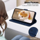 For Samsung Galaxy S23 5G Cute Cats RFID Leather Phone Case(Blue)