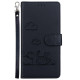 For Samsung Galaxy S23 5G Cute Cats RFID Leather Phone Case(Black)