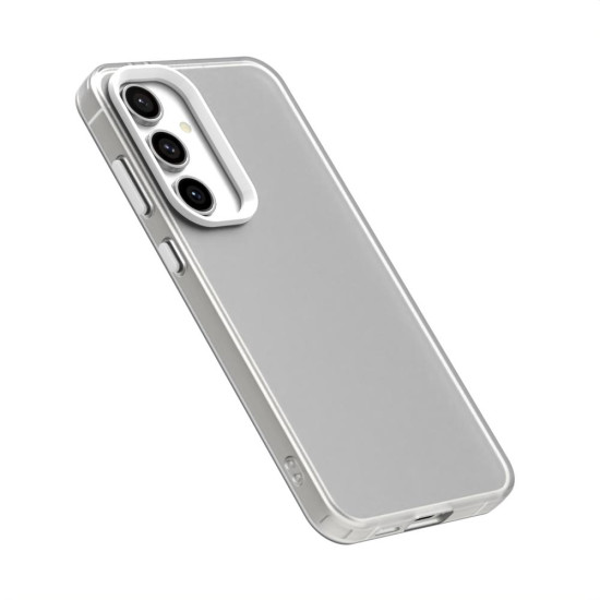 For Samsung Galaxy S24+ 5G Candy PC Hybrid TPU Shockproof Phone Case(White)