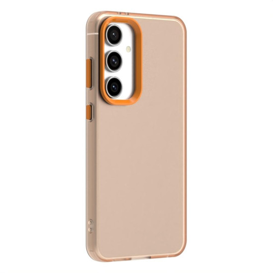 For Samsung Galaxy S24+ 5G Candy PC Hybrid TPU Shockproof Phone Case(Orange)