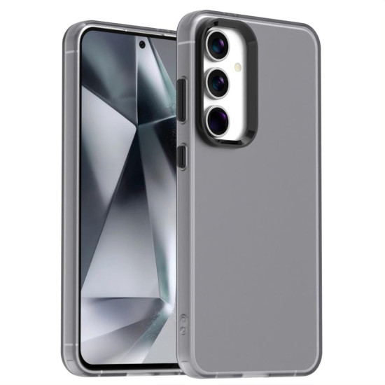 For Samsung Galaxy S24+ 5G Candy PC Hybrid TPU Shockproof Phone Case(Black)