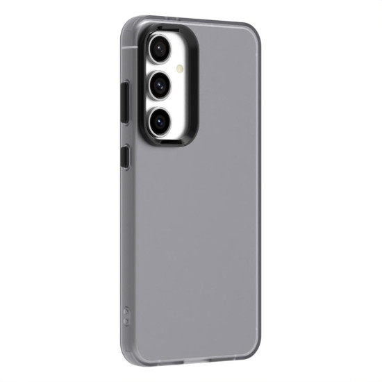 For Samsung Galaxy S24+ 5G Candy PC Hybrid TPU Shockproof Phone Case(Black)