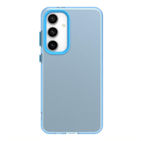 For Samsung Galaxy S24+ 5G Candy PC Hybrid TPU Shockproof Phone Case(Blue)