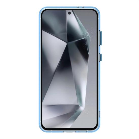 For Samsung Galaxy S24+ 5G Candy PC Hybrid TPU Shockproof Phone Case(Blue)