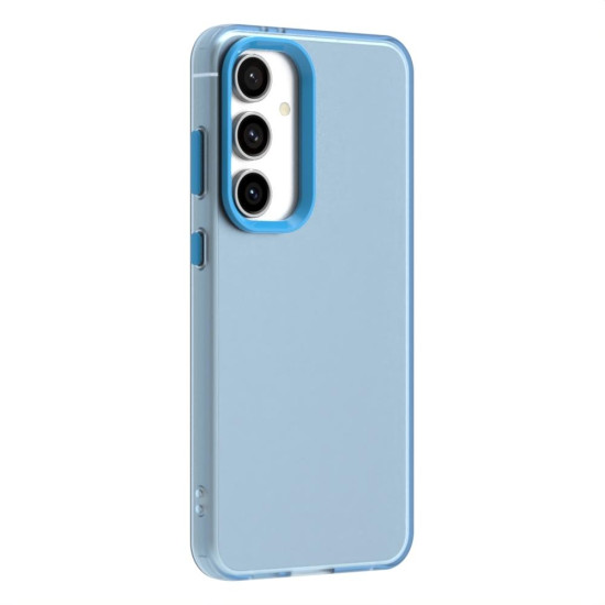 For Samsung Galaxy S24+ 5G Candy PC Hybrid TPU Shockproof Phone Case(Blue)