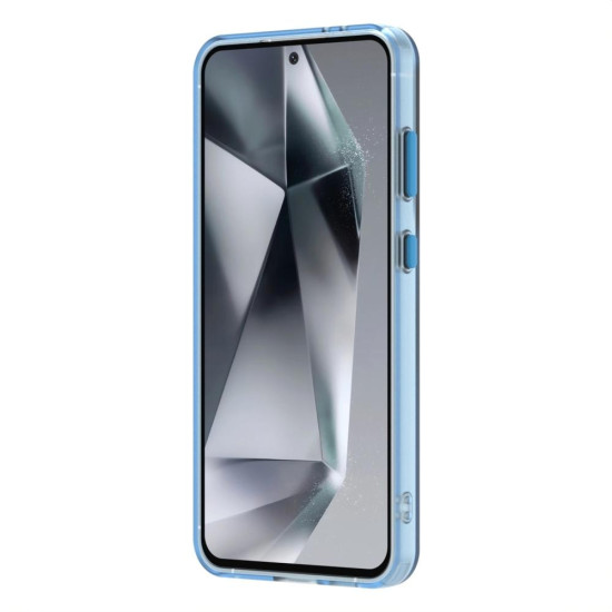 For Samsung Galaxy S24+ 5G Candy PC Hybrid TPU Shockproof Phone Case(Blue)