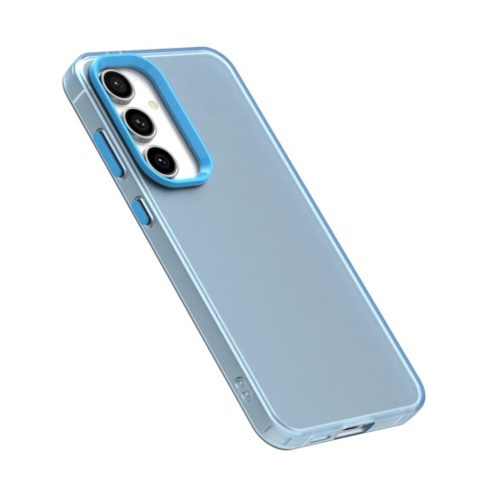 For Samsung Galaxy S24+ 5G Candy PC Hybrid TPU Shockproof Phone Case(Blue)