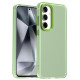 For Samsung Galaxy S24+ 5G Candy PC Hybrid TPU Shockproof Phone Case(Green)