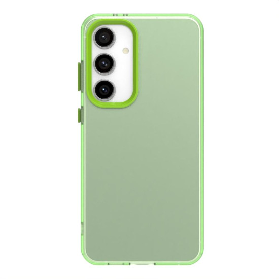 For Samsung Galaxy S24+ 5G Candy PC Hybrid TPU Shockproof Phone Case(Green)