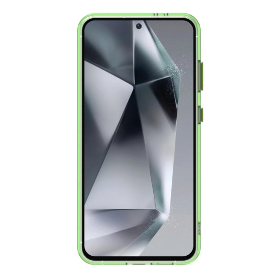 For Samsung Galaxy S24+ 5G Candy PC Hybrid TPU Shockproof Phone Case(Green)