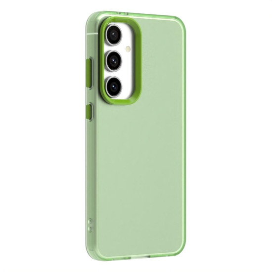 For Samsung Galaxy S24+ 5G Candy PC Hybrid TPU Shockproof Phone Case(Green)