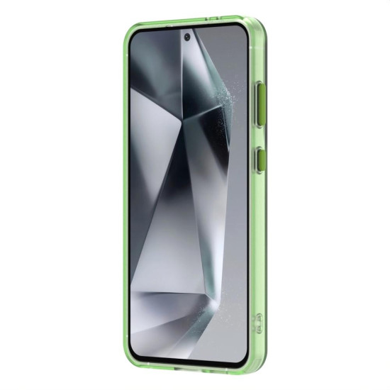 For Samsung Galaxy S24+ 5G Candy PC Hybrid TPU Shockproof Phone Case(Green)
