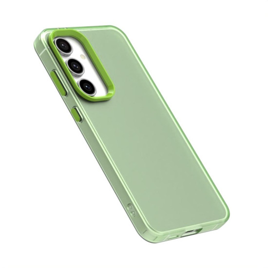 For Samsung Galaxy S24+ 5G Candy PC Hybrid TPU Shockproof Phone Case(Green)