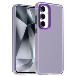 For Samsung Galaxy S24+ 5G Candy PC Hybrid TPU Shockproof Phone Case(Purple)