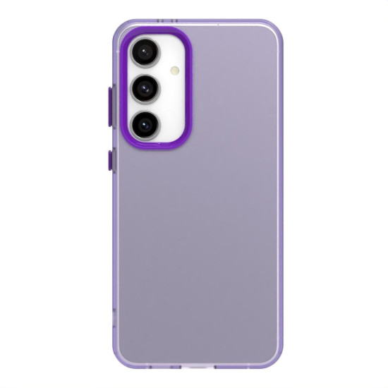 For Samsung Galaxy S24+ 5G Candy PC Hybrid TPU Shockproof Phone Case(Purple)