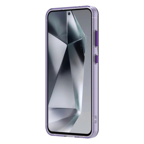 For Samsung Galaxy S24+ 5G Candy PC Hybrid TPU Shockproof Phone Case(Purple)