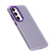 For Samsung Galaxy S24+ 5G Candy PC Hybrid TPU Shockproof Phone Case(Purple)