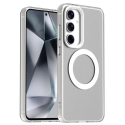For Samsung Galaxy S24+ 5G Candy Magsafe PC Hybrid TPU Phone Case(White)