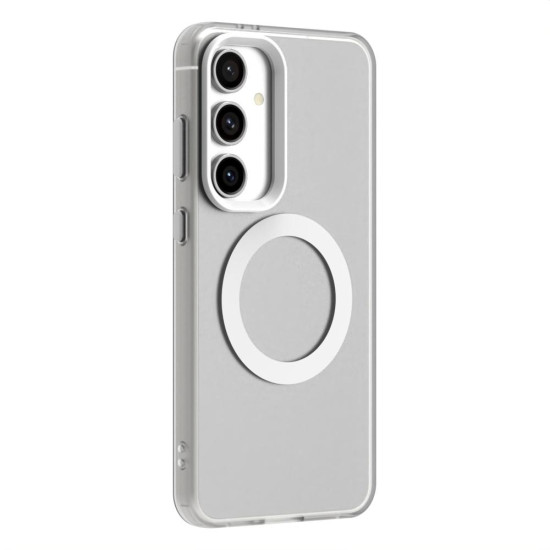 For Samsung Galaxy S24+ 5G Candy Magsafe PC Hybrid TPU Phone Case(White)