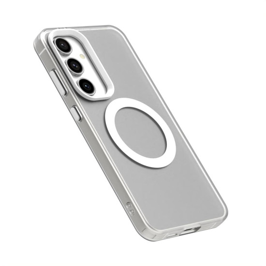 For Samsung Galaxy S24+ 5G Candy Magsafe PC Hybrid TPU Phone Case(White)