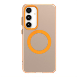 For Samsung Galaxy S24+ 5G Candy Magsafe PC Hybrid TPU Phone Case(Orange)